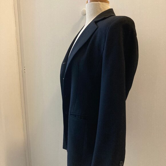 FINAL PRICE: Vintage Gianni Petite Size 4 Black Blazer - Picture 3 of 15